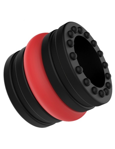 Ballstretcher souple Doblo 30 mm - Hauteur 4 cm Noir-Rouge Ballstretcher souple Doblo 30 mm - Hauteur 4 cm Noir-Rouge