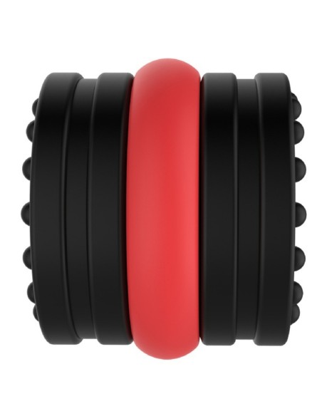 Ballstretcher souple Doblo 30 mm - Hauteur 4 cm Noir-Rouge Ballstretcher souple Doblo 30 mm - Hauteur 4 cm Noir-Rouge
