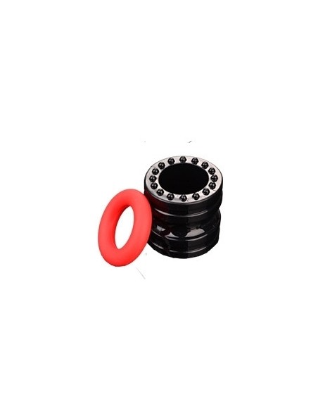 Ballstretcher souple Doblo 30 mm - Hauteur 4 cm Noir-Rouge Ballstretcher souple Doblo 30 mm - Hauteur 4 cm Noir-Rouge