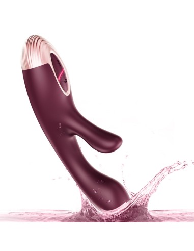 Vibro Rabbit Kelly 10 x 3.2cm Bordeaux