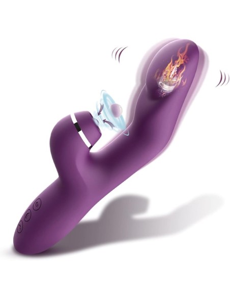 Vibro Rabbit Claret 13 x 3.3cm Violet