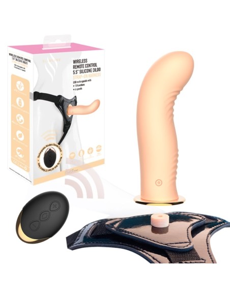 Gode Ceinture Vibrant Jerrie 14 x 3.7cm Rose Saumon