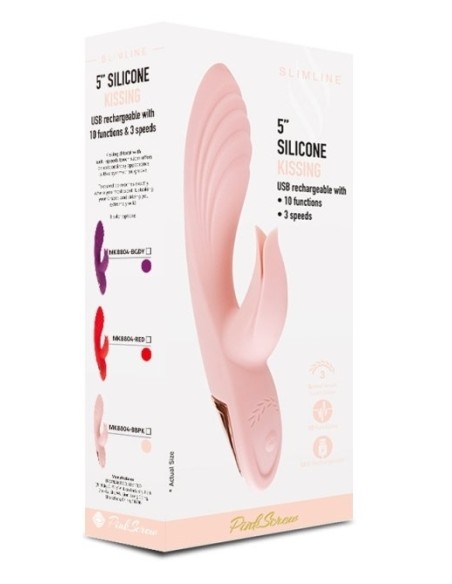 Vibro Rabbit Twist Vibe 12 x 3.4cm Rose
