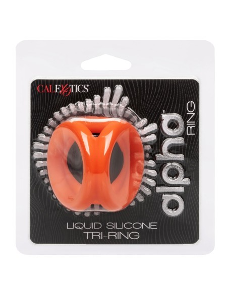Ballstretcher en silicone Alpha Tri-Ring 38 mm Orange