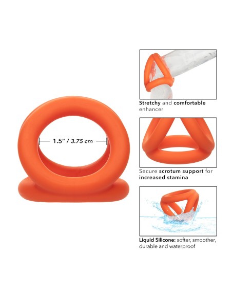 Ballstretcher en silicone Alpha Tri-Ring 38 mm Orange