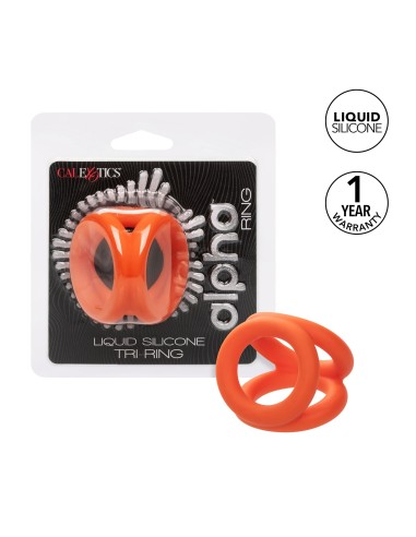 Ballstretcher en silicone Alpha Tri-Ring 38 mm Orange