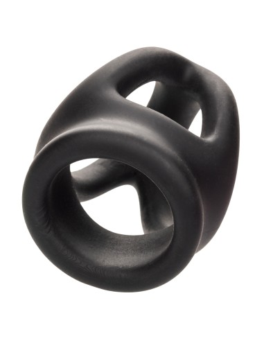 Ballstretcher en silicone Alpha Dual 37 mm Noir