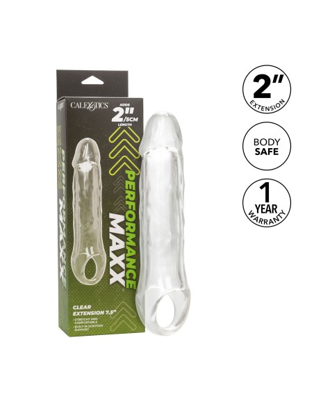 Gaine de pénis transparente Performance Maxx 18 x 5cm Gaine de pénis transparente Performance Maxx 18 x 5cm
