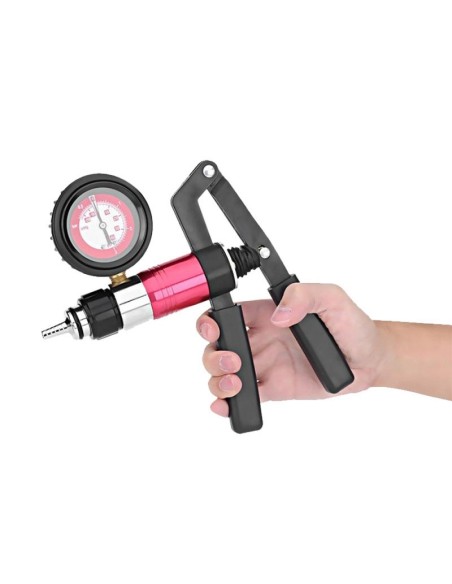 Poignée pour Pompe à Pénis avec Contrôleur Rouge Metal