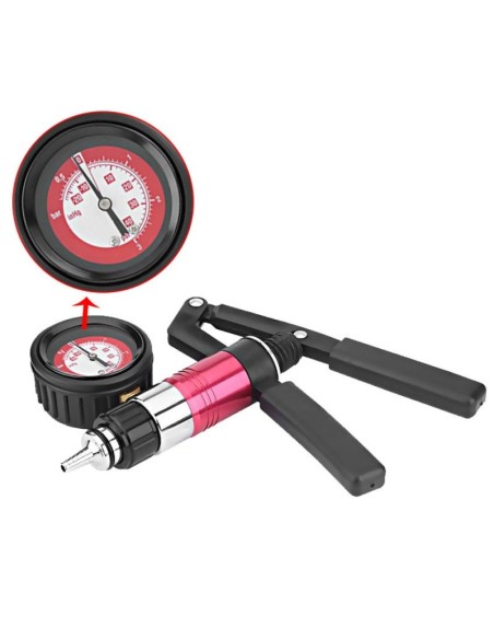 Poignée pour Pompe à Pénis avec Contrôleur Rouge Metal