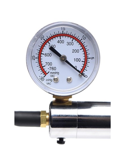 Poignée pour Pompe à Pénis avec Contrôleur Argent