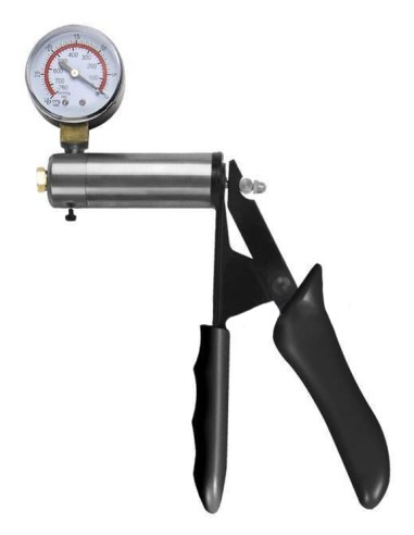 Poignée pour Pompe à Pénis avec Contrôleur Argent