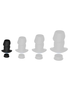 Plug Tunnel avec Bouchon Euhlo S 5 x 3.5cm Noir