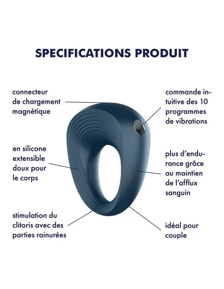 Cockring Vibrant Satisfyer Plus 2.5cm