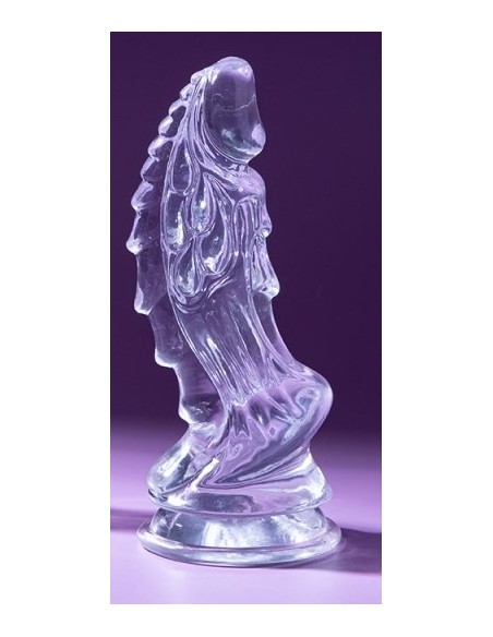 Gode transparent Curved Horn S 13 x 4.5cm