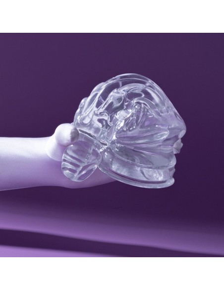 Gode Transparent Curved Horn L 19 x 7cm Gode Transparent Curved Horn L 19 x 7cm