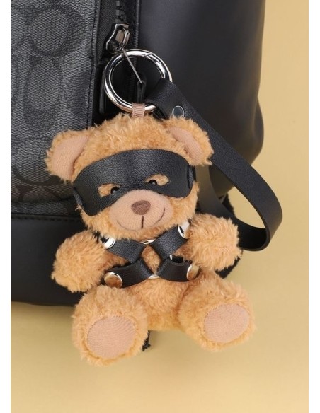 Ours Peluche Porte-Clés Beari Harness Noir Ours Peluche Porte-Clés Beari Harness Noir