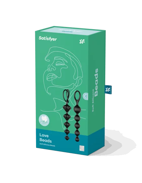 Kit de 2 chapelets Satisfyer beads - Noirs Kit de 2 chapelets Satisfyer beads - Noirs