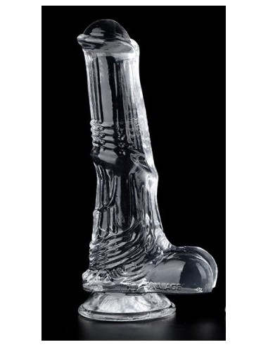 Gode Horse Transparent Whispy L 17 x 5cm