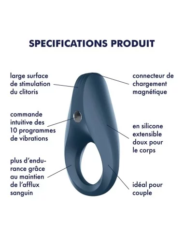 Cockring Vibrant Satisfyer Men 2.5cm - Anneaux Vibrants - 3