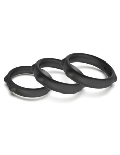Lot de 3 Cockrings Caty Rings Noirs