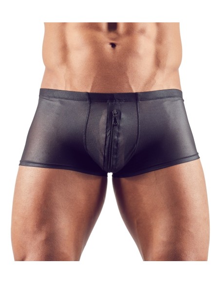 Shorty sexy à zip Hileo Noir