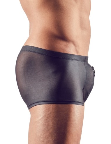 Shorty sexy à zip Hileo Noir