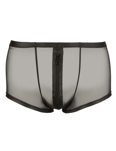 Shorty sexy à zip Hileo Noir