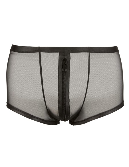 Shorty sexy à zip Hileo Noir