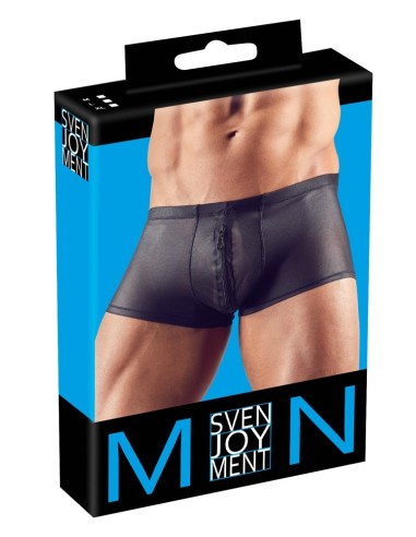 Shorty sexy à zip Hileo Noir