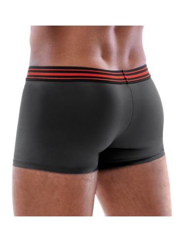 Boxer avec zip Tillio Noir-Rouge