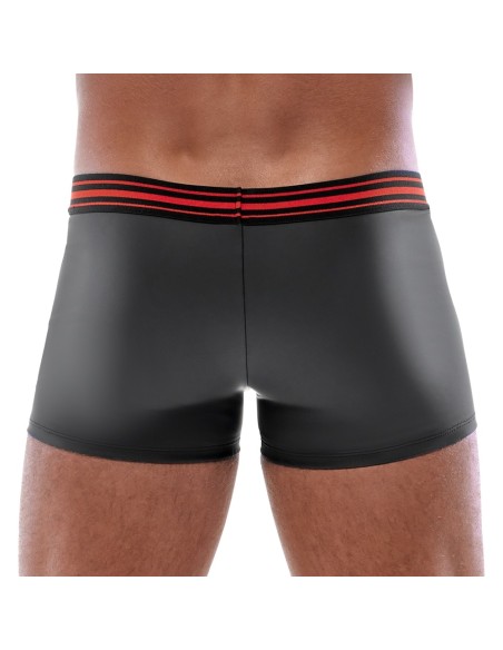 Boxer avec zip Tillio Noir-Rouge