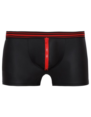 Boxer avec zip Tillio Noir-Rouge