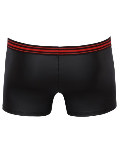 Boxer avec zip Tillio Noir-Rouge
