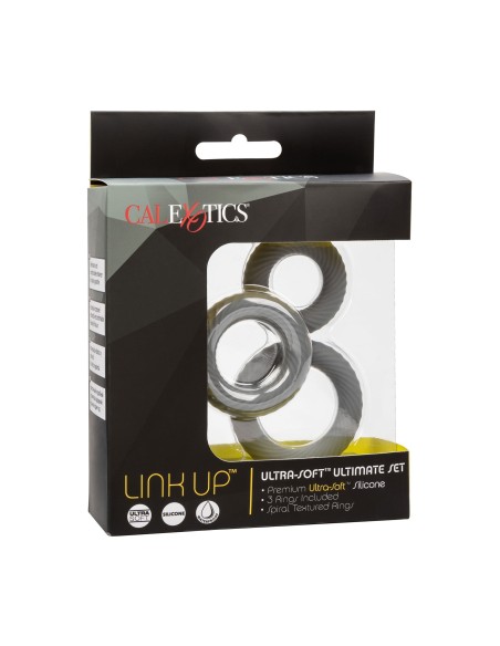 Lot de 3 Cockrings Link Up Gris