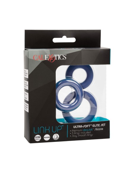 Lot de 3 Cockrings Link Up Bleus