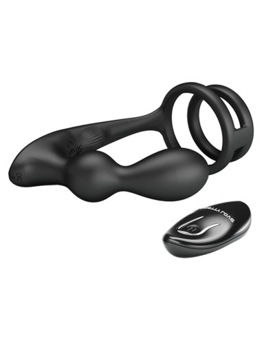 Cockring Plug Marshall Pretty Love 7.5 x 2.7 cm Noir