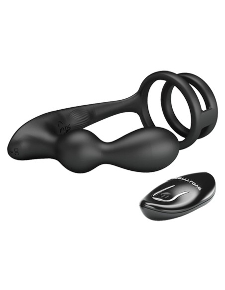 Cockring Plug Marshall Pretty Love 7.5 x 2.7 cm Noir