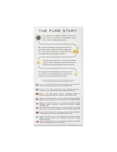 Préservatifs ultra fins Pure 53mm x12