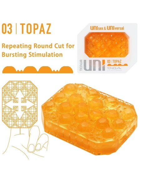 Gaine de masturbation Uni 03 Topaz