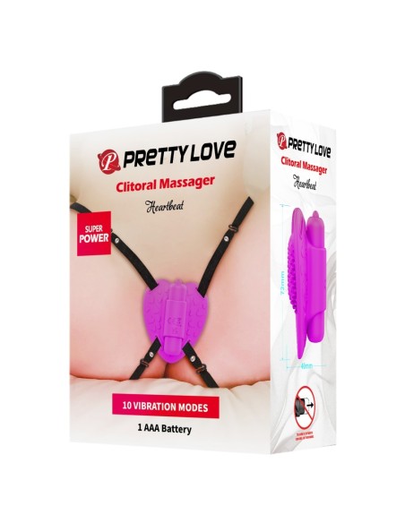 Vibro de Culotte avec Harnais Heartbeat