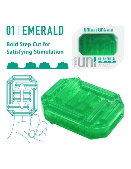 Gaine de masturbation Uni 01 Emerald Gaine de masturbation Uni 01 Emerald