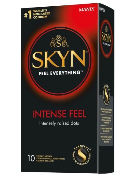 Préservatifs perlés sans latex Skyn Intense Feel x10 Préservatifs perlés sans latex Skyn Intense Feel x10