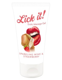 Gel de Massage Vin Pétillant & Fraise 50ml