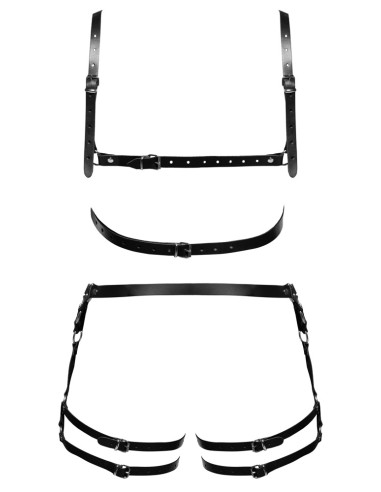 Harnais En Cuir Torse et Cuisses Leatherset M/L