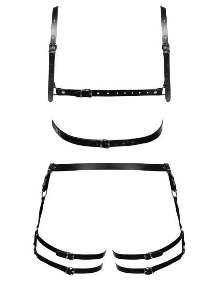 Harnais En Cuir Torse et Cuisses Leatherset M/L