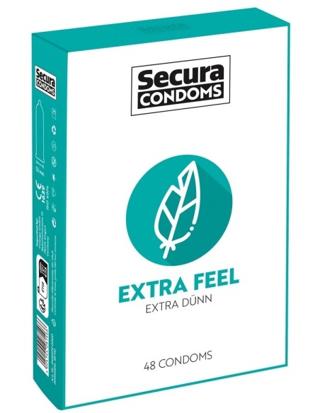 Préservatifs fins en latex Extra Feel x48 Préservatifs fins en latex Extra Feel x48