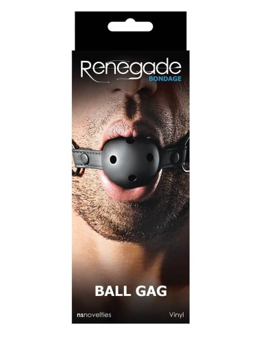 Baillon boule percé Renegade noir
