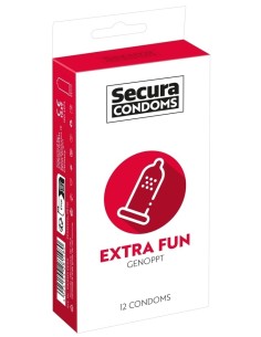 Préservatifs perlés en latex Extra Fun x12