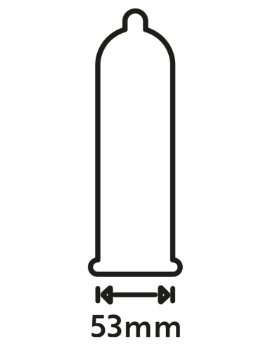 Préservatifs perlés en latex Extra Fun 53mm x48